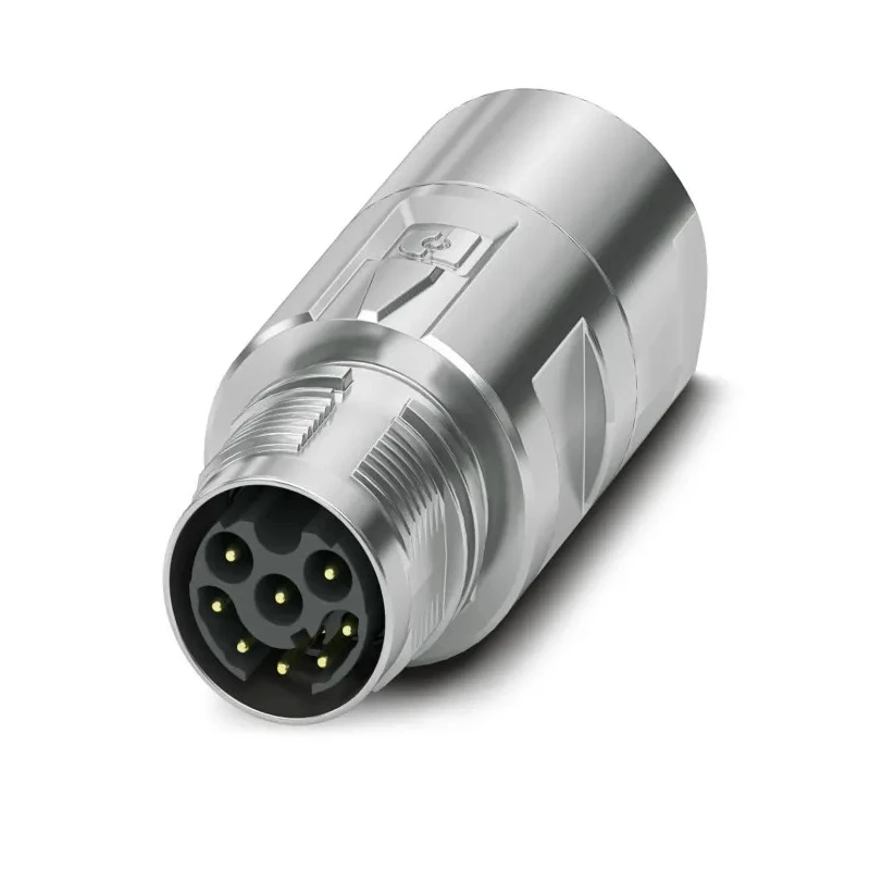 Phoenix Contact Circular Connector Plug, 8 Contacts, Cable Mount, M17, Male, IP67/IP68, 8A, 60V, Crimp, Gadolinium 1628974