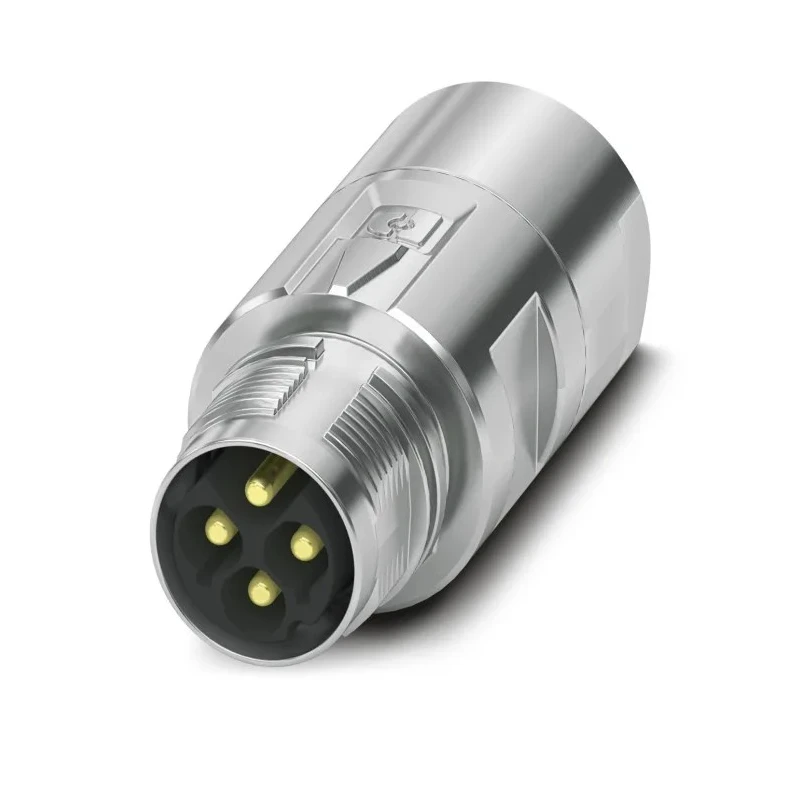 Phoenix Contact Circular Connector 4 Contacts, Cable Mount, M17, Plug, Male, IP67/IP68, 25A, 630V, Gadolinium Zinc 1628962