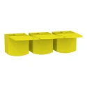 Schneider Electric Busbar Tooth Cover, 180 mm Width, Yellow, For Comb Busbar A9X21096