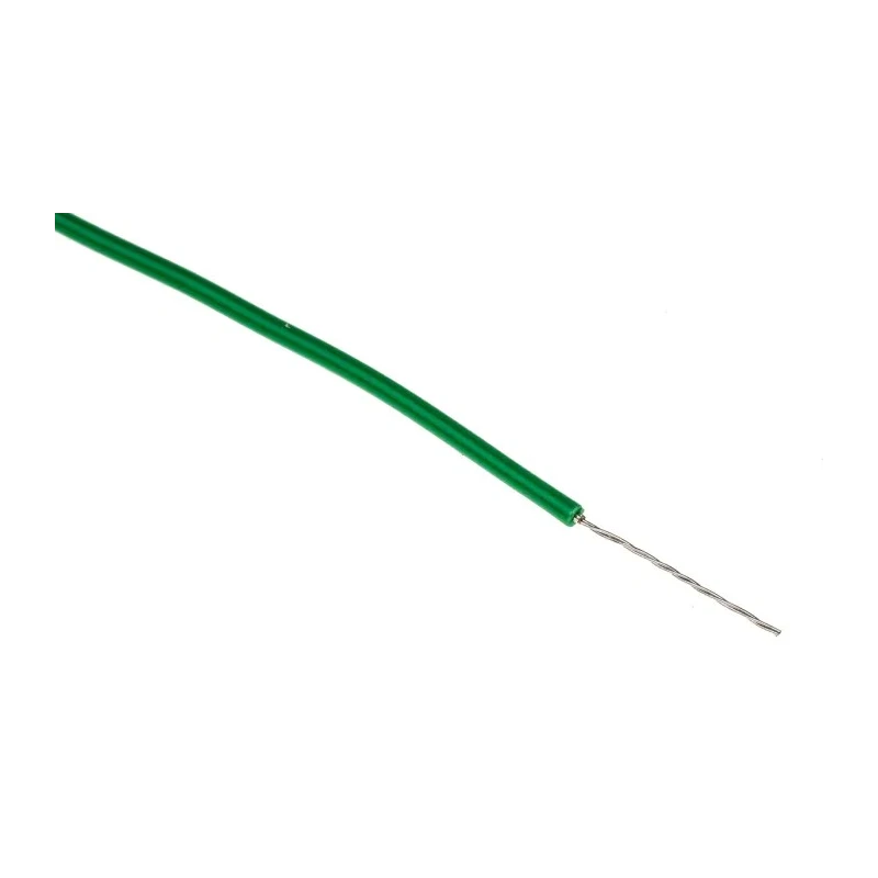 Alpha Wire Hookup Wire PVC Series Green Harsh Environment Wire, 7 x 0.20 mm Strands, Polyvinyl Chloride 3050 GR001