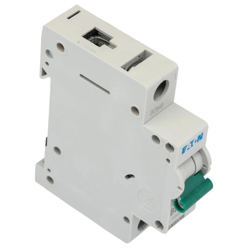 Eaton MEM Shield EMBH Miniature Circuit Breaker, 1-Pole, 6A, Type B, 240V AC, 48V DC, 10kA, DIN Rail, EMBH106 EMBH106