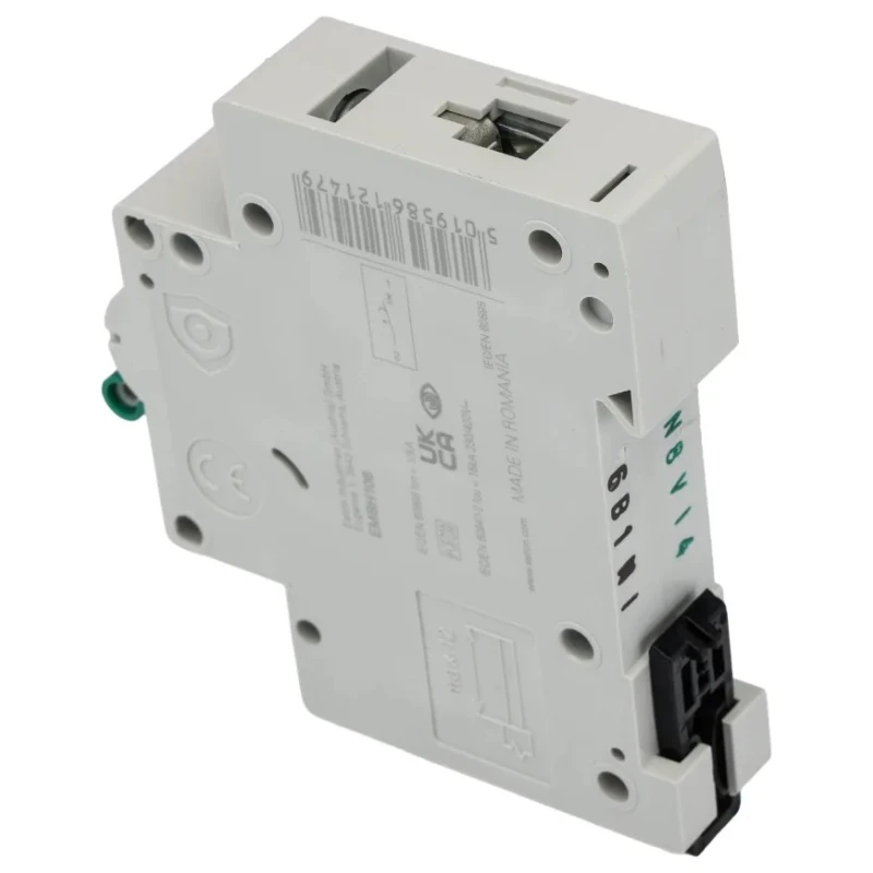 Eaton MEM Shield EMBH Miniature Circuit Breaker, 1-Pole, 6A, Type B, 240V AC, 48V DC, 10kA, DIN Rail, EMBH106 EMBH106