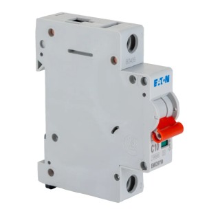 Eaton MEM Shield MEMShield Miniature Circuit Breaker, 1-Pole, 10A, Type C, 240V AC, 48V DC, EMCH110 EMCH110