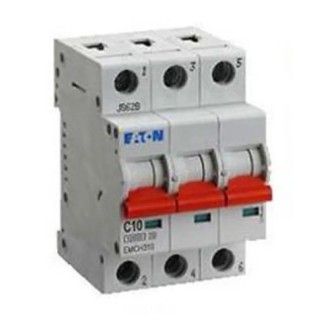 Eaton MEM Shield Miniature Circuit Breaker 3-Pole 10A Type C 240V AC 48V DC 10kA EMCH310 EMCH310