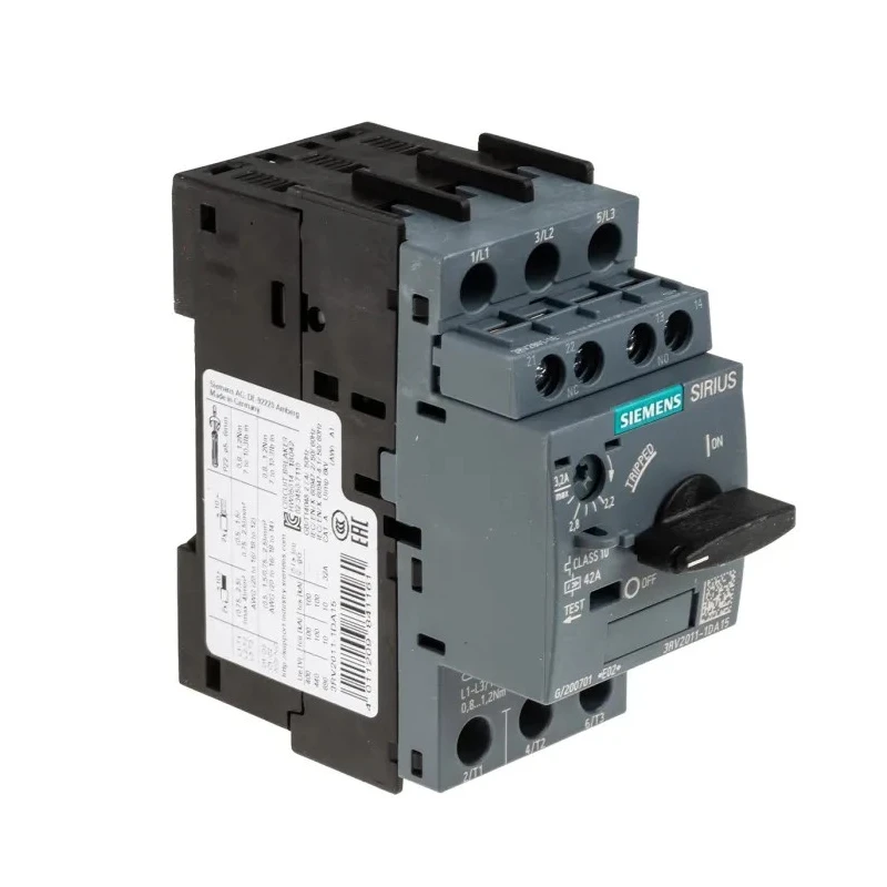Siemens Motor Protection Circuit Breaker, 2.2–3.2A, 690V, Magnetic Sensing, IP20, 3RV2011-1DA15