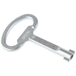 Rittal Enclosure Panel Key for SZ Series Double-bit Key Lock no. 5 Stainless Steel 2531000