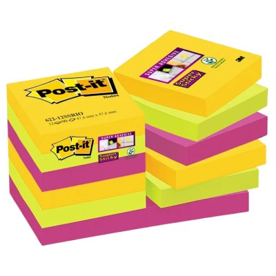 Post-It Assorted Sticky Note 90 Notes per Pad 47.6 mm x 47.6 mm BP902