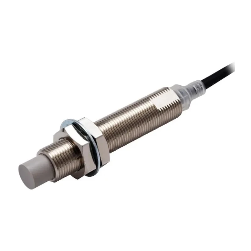 Omron Threaded Barrel Inductive Proximity Sensor, M12, 8mm Sensing, PNP Output, 30V DC, 5m Cable, E2E-X8MB1TL12 5M
