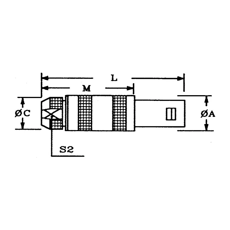 LEMO Circular Connector Plug, 1 Contact, 12 mm Cable, Male, IP50, Brass Shell, 4200V, FFA.1S.250.CTAC52