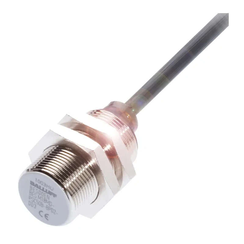 Balluff Inductive Proximity Sensor, Threaded Barrel, M18 x 1, PNP, 30V DC, 5mm, Cable, IP67 BES M18MD-PSC50B-BV02-003