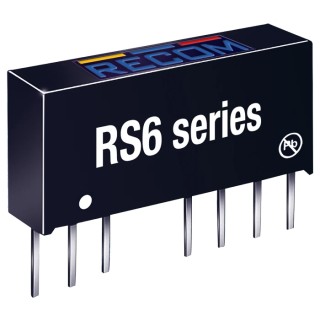 Recom DC/DC Converter 15V DC 400mA 6W Through Hole RS6-2415S