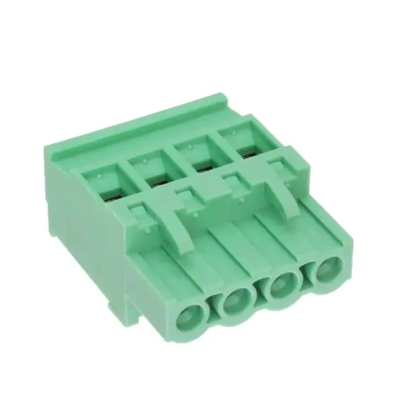 RS PRO Euro Blocks Series Pluggable Terminal Block, 4 Contacts, 5.08 mm Pitch, 1 Row, Female, Green, 300V, 15A 237-8435