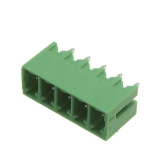 RS PRO Euro Blocks Series Pluggable Terminal Block, 5-Contact, 3.81 mm Pitch, 1 Row 237-8561