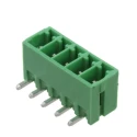 RS PRO Euro Blocks Series Pluggable Terminal Block, 5 Contacts, 3.5 mm Pitch, Vertical, Polyamide, Green, 1 Row 237-8575