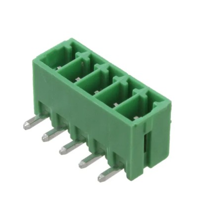 RS PRO Euro Blocks Series Pluggable Terminal Block, 5 Contacts, 3.5 mm Pitch, Vertical, Polyamide, Green, 1 Row 237-8575