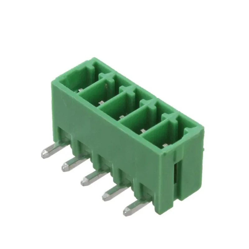 RS PRO Euro Blocks Series Pluggable Terminal Block, 5 Contacts, 3.5 mm Pitch, Vertical, Polyamide, Green, 1 Row 237-8575