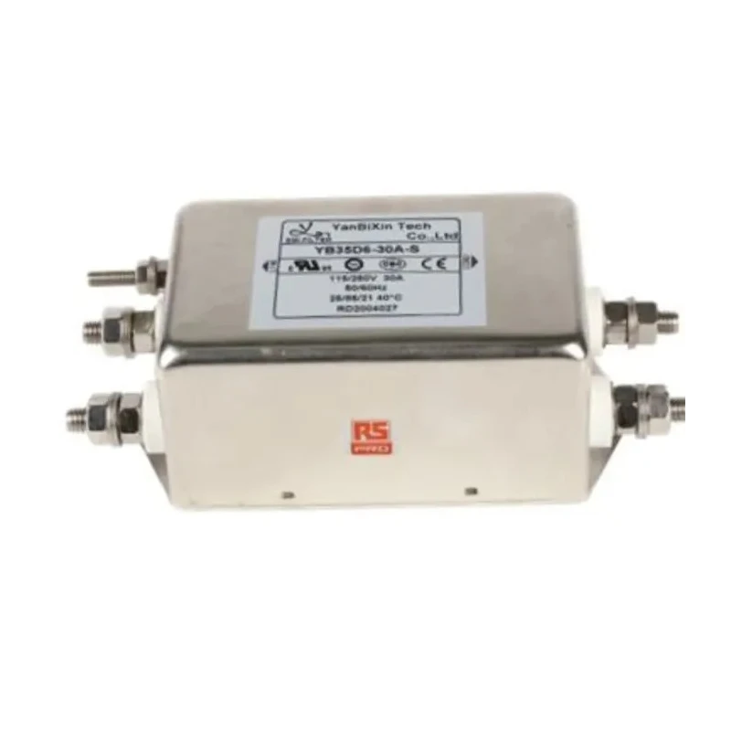 RS PRO Chassis Mount EMC Filter 30A 250V AC Screw Termination Single Phase 237-8732