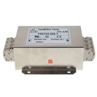 RS PRO 3-Phase Power Line Filter 25A 520V AC Chassis Mount Terminal Block 50/60Hz 237-8762