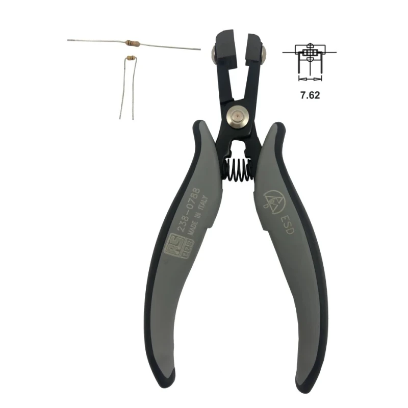 RS PRO 1-Piece Forming Plier Serrated, Carbon Steel, ESD Safe, 150mm Overall Length, 32mm Jaw Length 238-0788