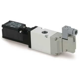 SMC Pneumatic Solenoid Valve 3/2 NC, G 3/8 Thread, Die Cast Aluminium, Single Solenoid, Body Ported, 24V VP500