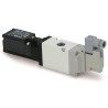 SMC Pneumatic Solenoid Valve 3/2 NC, G 3/8 Thread, Die Cast Aluminium, Single Solenoid, Body Ported, 24V VP500