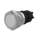 EAO 82 Series Push Button Switch Momentary Panel Mount SPDT 22 mm Cutout IP65 IP67 240V AC/DC Stainless Steel 82-6152.1000