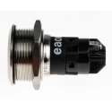 EAO 82 Series Push Button Switch Momentary Panel Mount SPDT 22 mm Cutout IP65 IP67 240V AC/DC Stainless Steel 82-6152.1000
