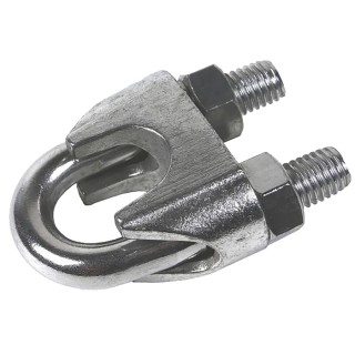 RS PRO Stainless Steel Wire Rope Clamp, 10 mm Diameter, Corrosion Resistant, 124-4799
