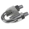 RS PRO Stainless Steel Wire Rope Clamp, 10 mm Diameter, Corrosion Resistant, 124-4799
