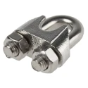 RS PRO Stainless Steel Wire Rope Clamp, 10 mm Diameter, Corrosion Resistant, 124-4799