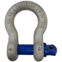 RS PRO Bow Shackle Alloy Steel, Screw Pin, 12t Safe Working Load, Hot Dip Galvanised 124-4821