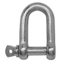 RS PRO Mild Steel D-Shackle, Screw Pin, Electro Galvanised, 5mm Diameter, 124-4848