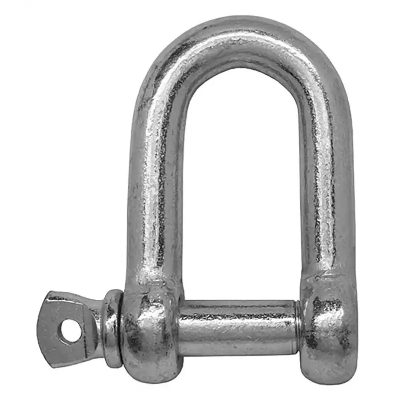 RS PRO Mild Steel D-Shackle, Screw Pin, Electro Galvanised, 5mm Diameter, 124-4848