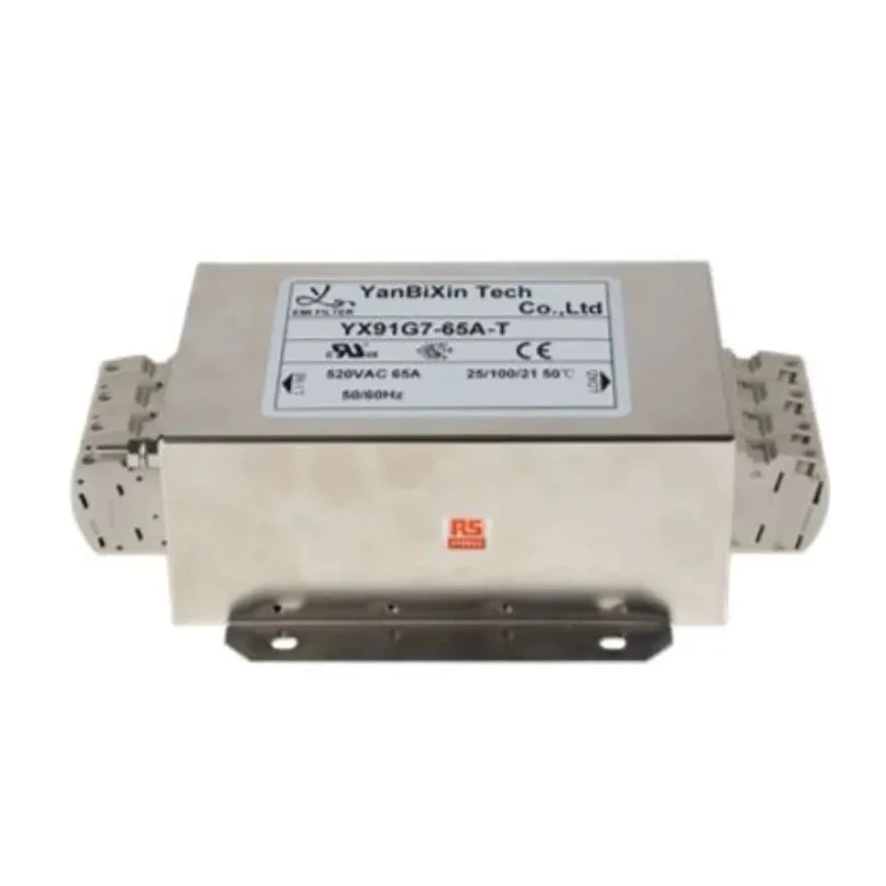 RS PRO Power Line Filter, 65A, 520V AC, Chassis Mount, Terminal Block, 3-Phase YX91