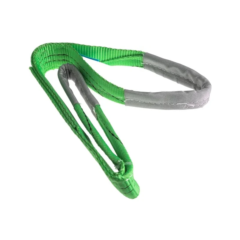 RS PRO 1 m Green Polyester Duplex Lifting Sling Webbing, 2 t, 60 mm, 124-4879