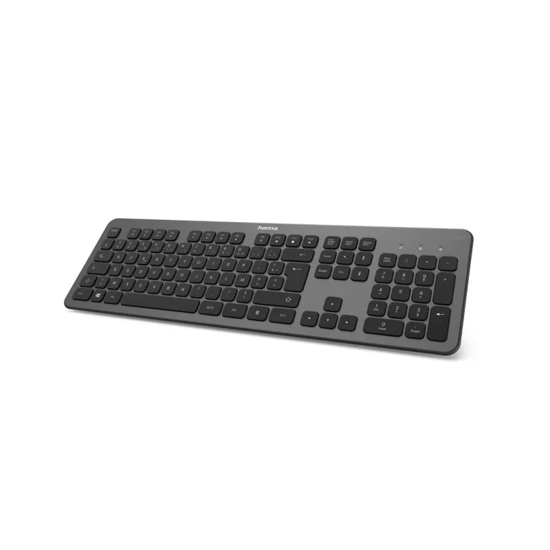 Hama Wireless RF Standard Keyboard, AZERTY Layout, USB Type-A Plug, Black F2182611