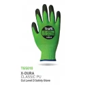 Traffi General Handling Gloves, Cut Level D, Size 9, Black & Green, Elastane-Fibreglass-HPPE-Nylon-Polyester-Steel TG5010
