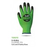 Traffi General Handling Gloves, Cut Level D, Size 9, Black & Green, Elastane-Fibreglass-HPPE-Nylon-Polyester-Steel TG5010