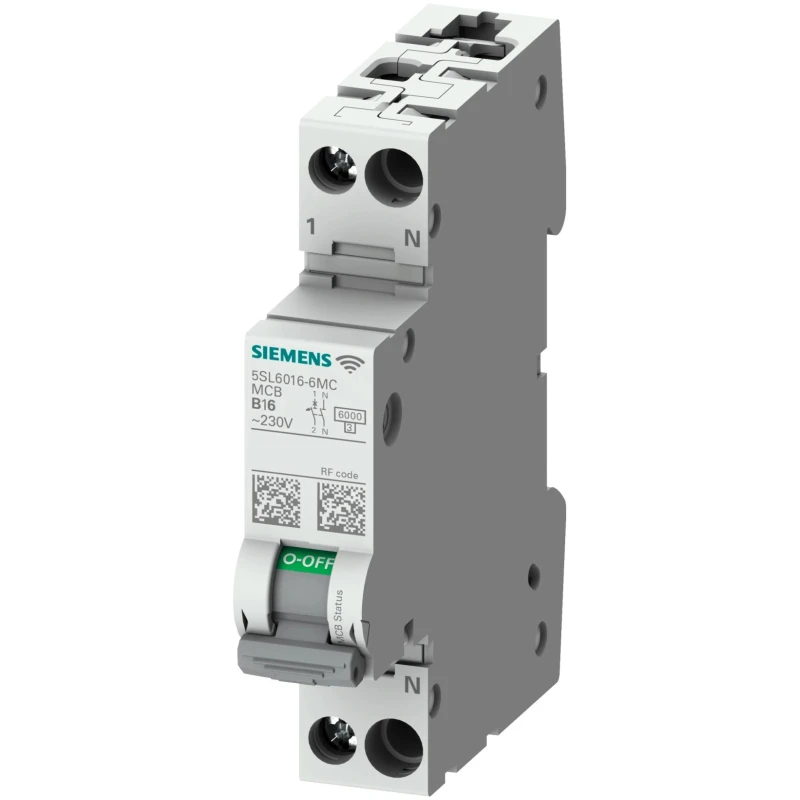 Siemens SENTRON Miniature Circuit Breaker 1-Pole 6A Type C 230V AC 6kA 5SL6006-7MC