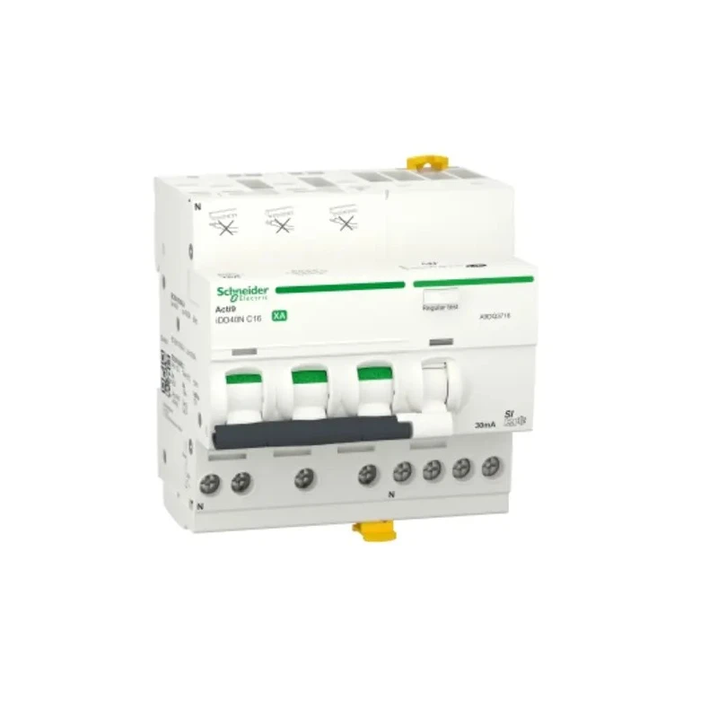 Schneider Electric Residual Current Circuit Breaker with Overload Protection, 20A, 3-Pole, 30mA Trip, DIN Rail A9DQ3720