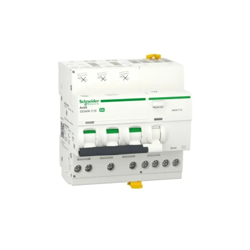 Schneider Electric Residual Current Circuit Breaker with Overload Protection, 20A, 3-Pole, 30mA Trip, 400V AC, Type A9DS1720