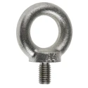 RS PRO Galvanised Steel Eye Bolt M10 Thread, 17 mm Thread Length, 25 mm Eye Diameter, 0.23 t Load, 124-4839