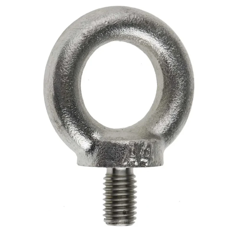 RS PRO Galvanised Steel Eye Bolt M10 Thread, 17 mm Thread Length, 25 mm Eye Diameter, 0.23 t Load, 124-4839