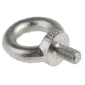 RS PRO Galvanised Steel Eye Bolt M10 Thread, 17 mm Thread Length, 25 mm Eye Diameter, 0.23 t Load, 124-4839
