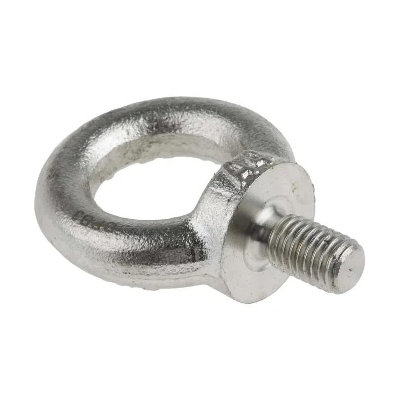 RS PRO Galvanised Steel Eye Bolt M10 Thread, 17 mm Thread Length, 25 mm Eye Diameter, 0.23 t Load, 124-4839