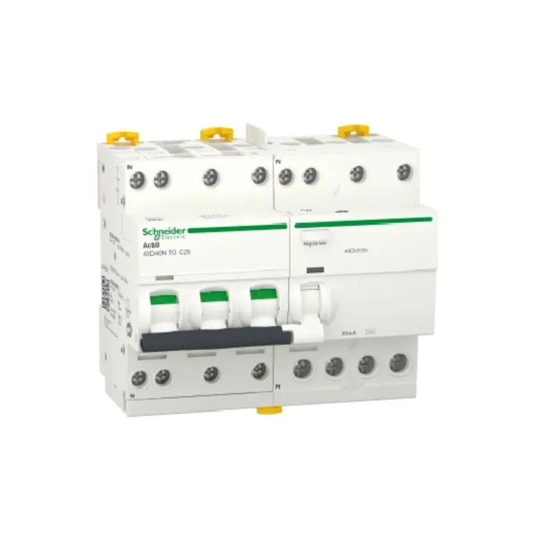 Schneider Electric Residual Current Circuit Breaker with Overload Protection, 32A, 3 Pole, 400V AC, 30mA Trip, DIN A9DV3732
