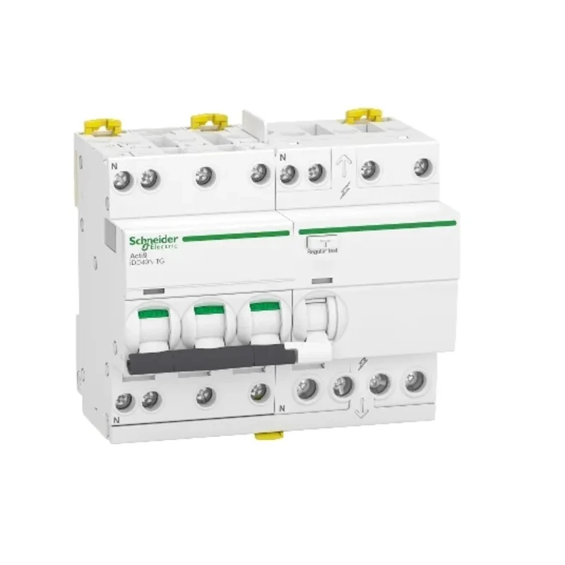 Schneider Electric Residual Current Circuit Breaker with Overload Protection, 40A, 3-Pole, DIN Rail, Type C, 400V A9DX3740