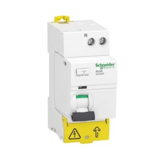 Schneider Electric Acti9 iIG40K Residual Current Circuit Breaker, 40A, 1-Pole, 300mA, Type AC, 500A, 230V AC A9R79640