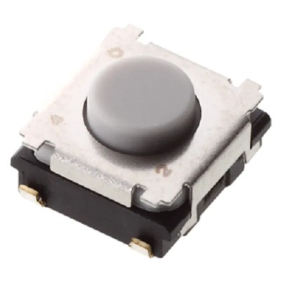 Panasonic Tactile Switch Push Plate, 3.7 mm Actuator, SPST, 20mA, Surface Mount, Black/Grey EVPBFAC1A000