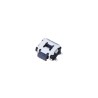Panasonic Tactile Switch Push Plate, Black/Grey, 1.7 mm Actuator, SPST, 50mA, 12V DC, Surface Mount EVQP7C01P